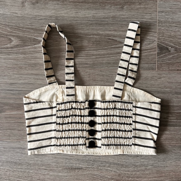 Urban Outfitters Ecote Leah Linen Bra Top - Picture 5 of 6